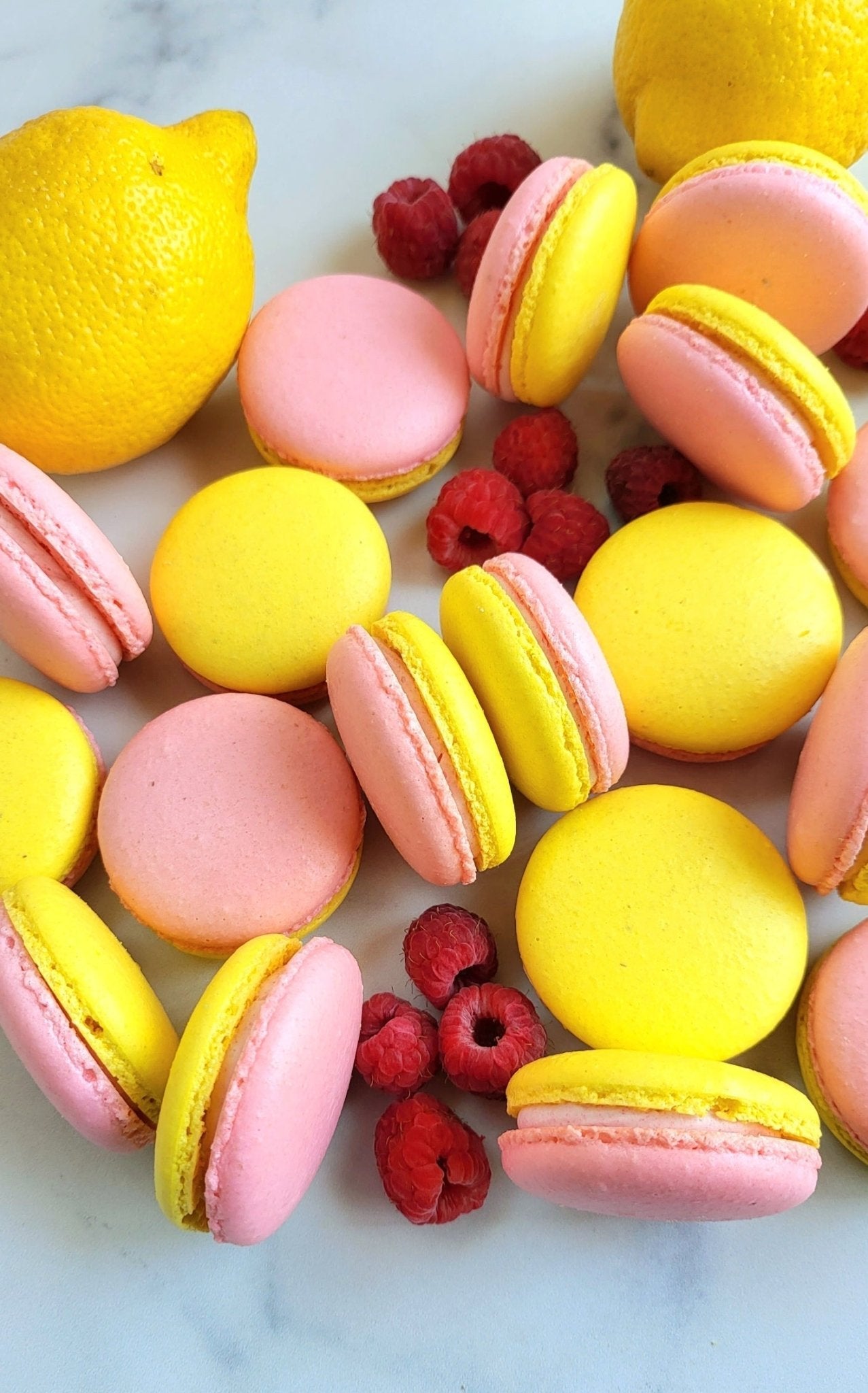 Lemon Raspberry Macarons- Elegant Impressions Bakery