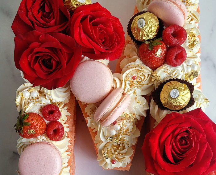 Letter and Number Cakes - Elegant Impressions Bakery