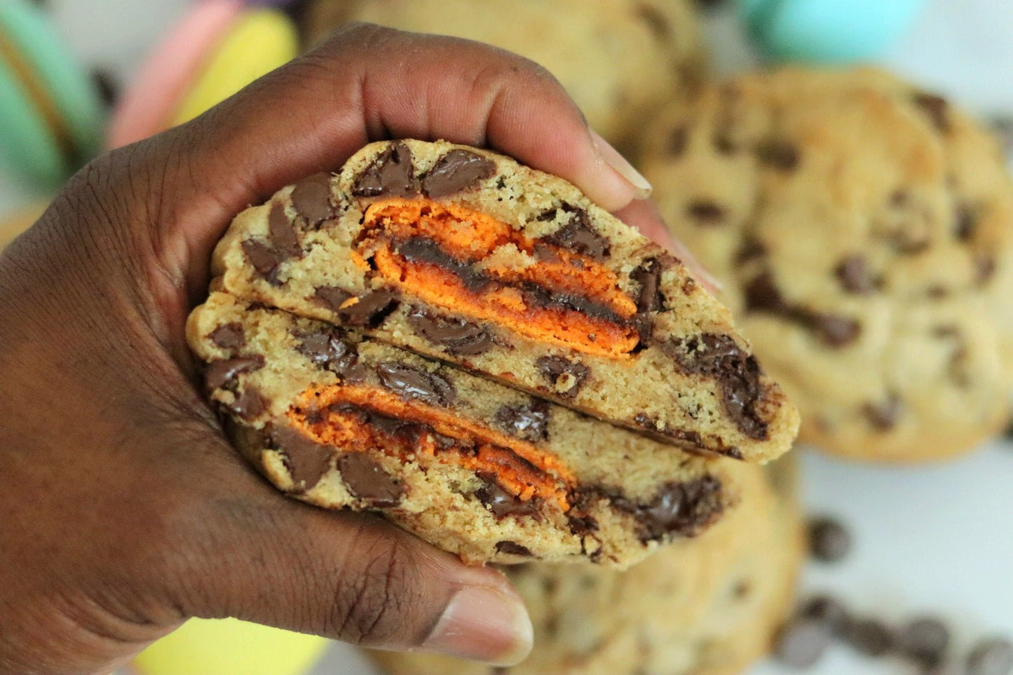 Chocolate Chip Macarookies (3 count) - Elegant Impressions Bakery