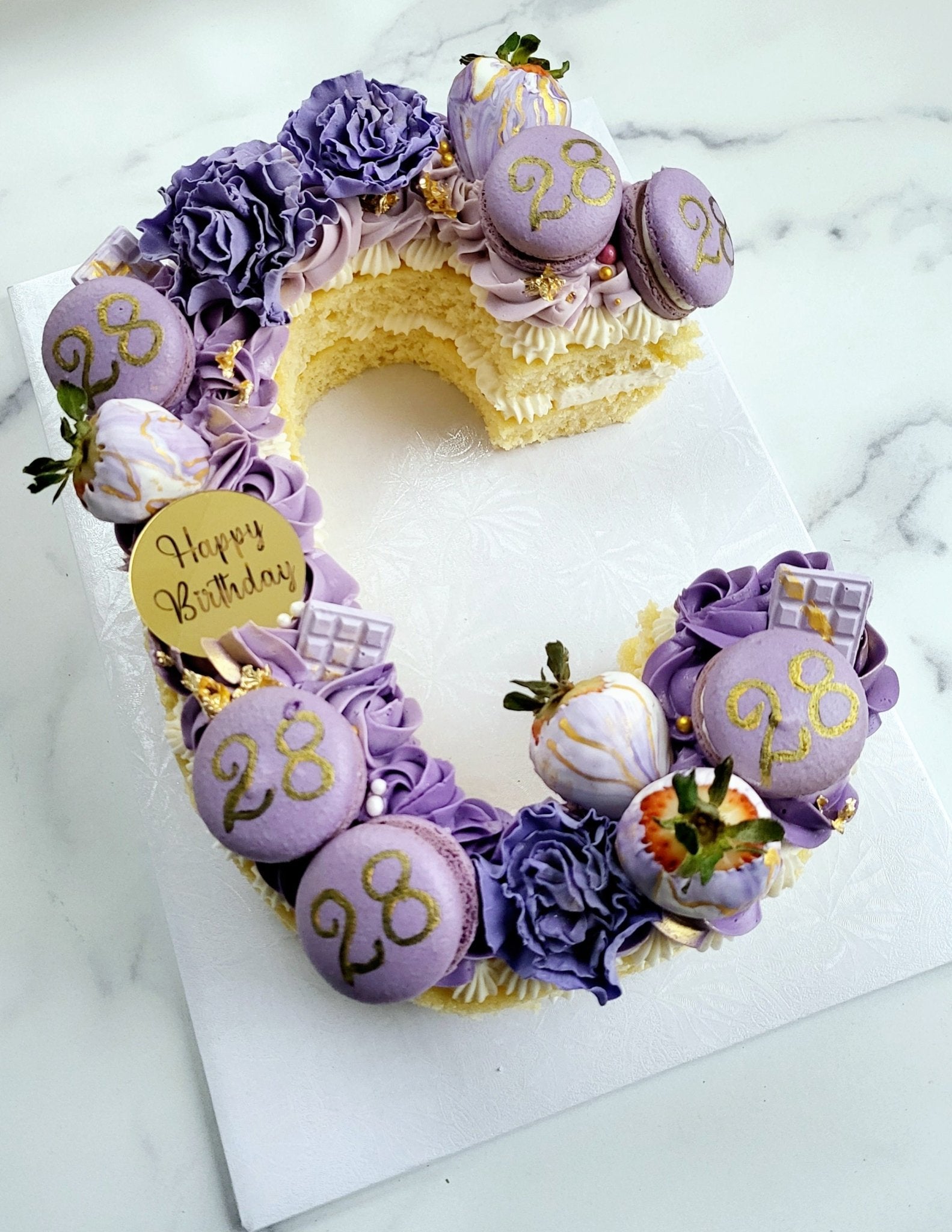 Letter and Number Cakes - Elegant Impressions Bakery