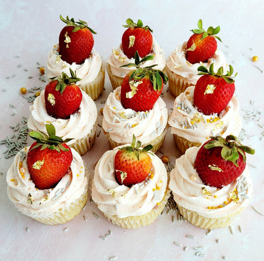 Indulgent Strawberry Cupcakes with Creamy Strawberry Frosting - Elegant Impressions Bakery