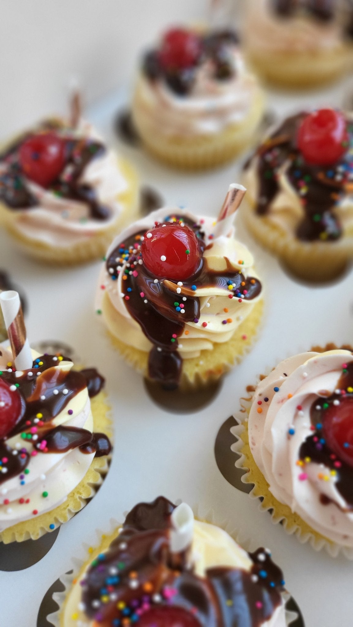 Banana Split Cupcakes - Elegant Impressions Bakery