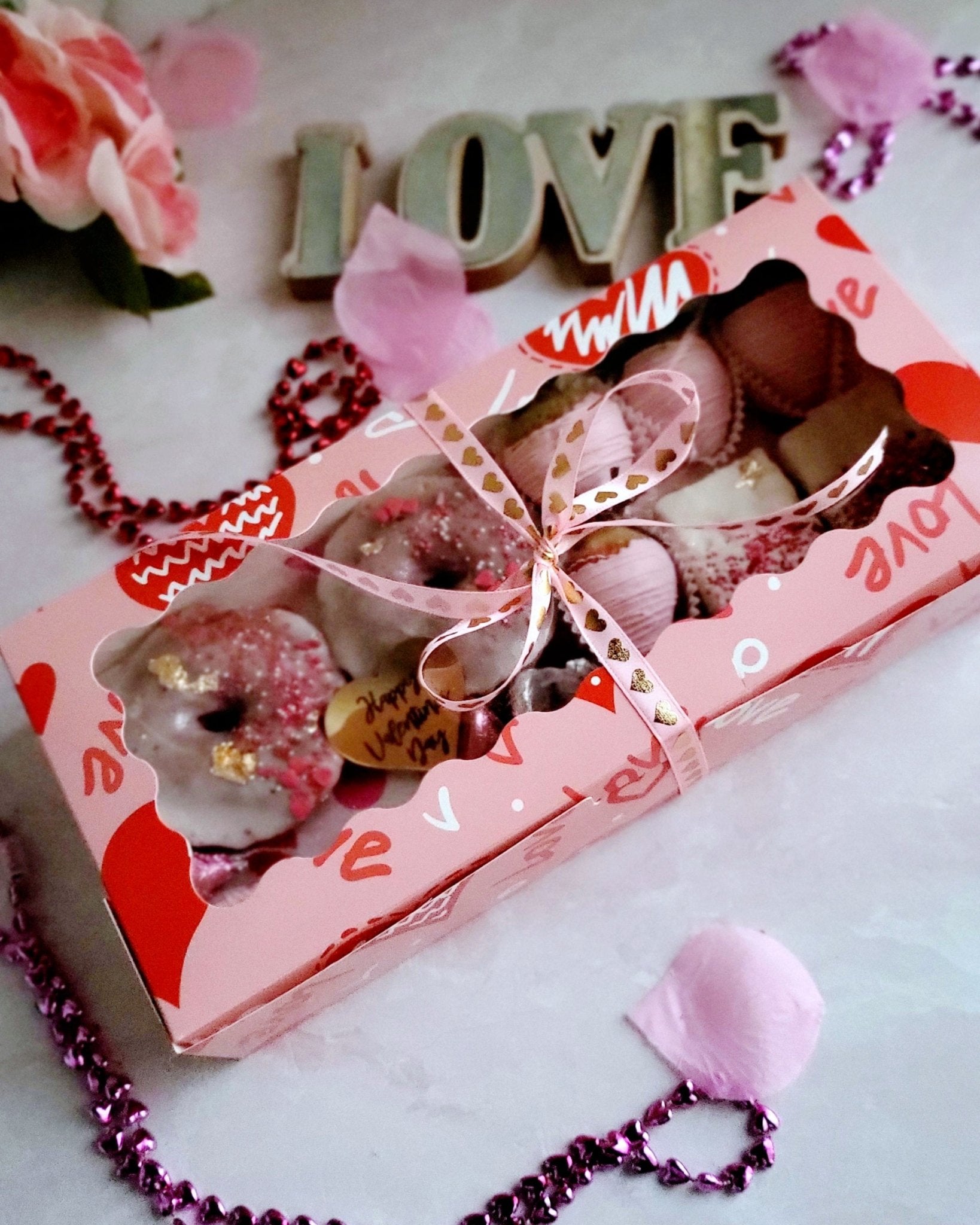 Pretty in Pink Galentine's Day Dessert Box - Elegant Impressions Bakery