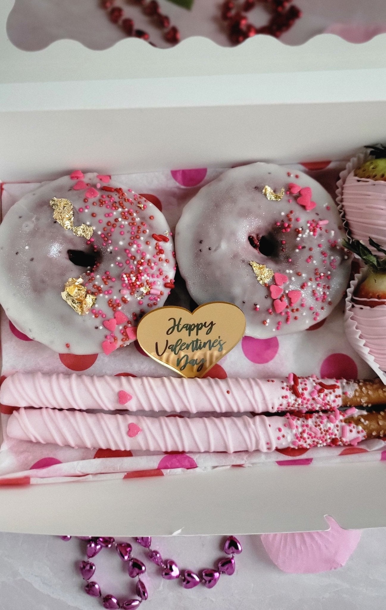 Pretty in Pink Galentine's Day Dessert Box - Elegant Impressions Bakery