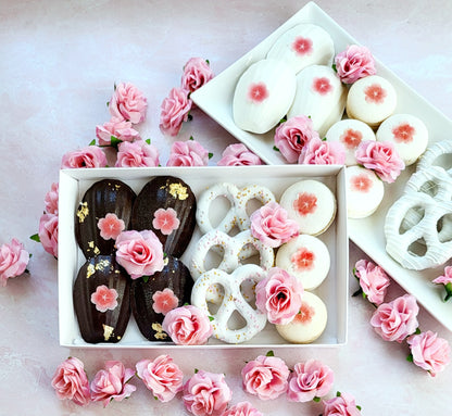 Elegant treats in a box for Mother's Day