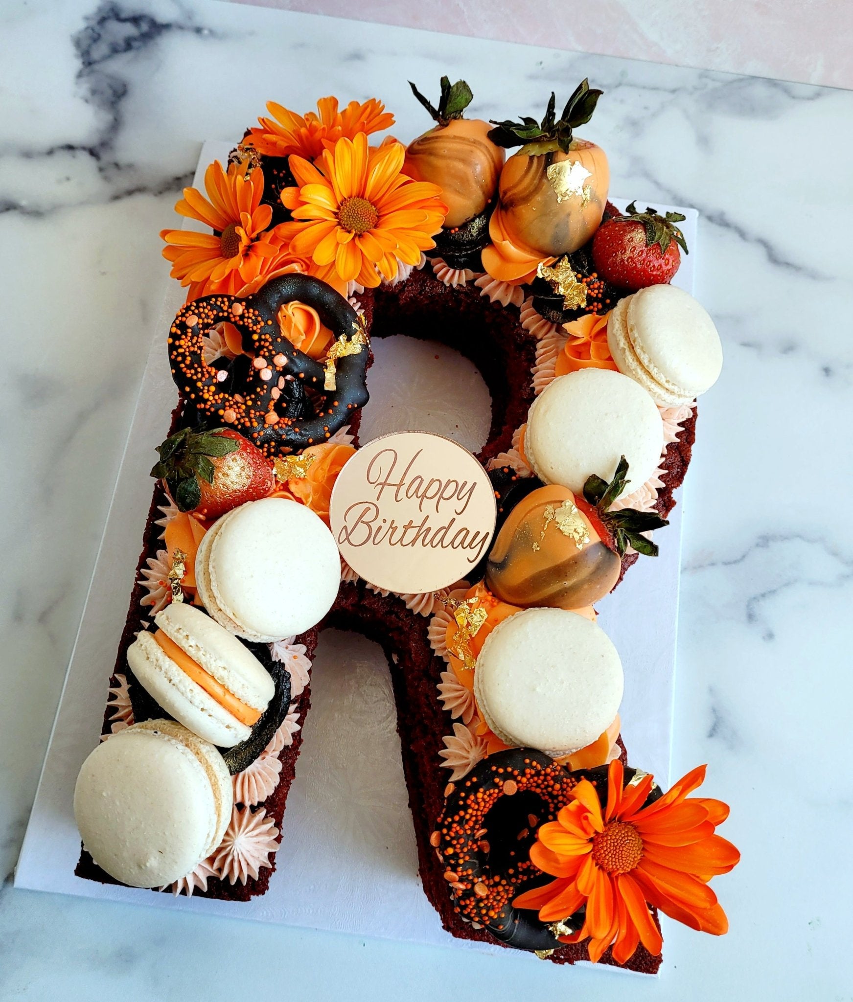 V Alphabet Shape Birthday Wishes Donuts Cake With Name