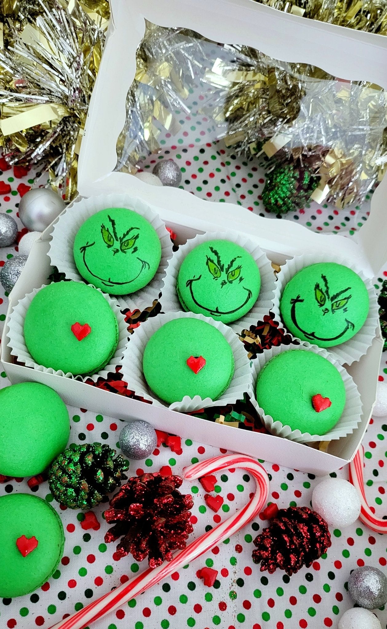 The Grinch Macaron Box - Elegant Impressions Bakery