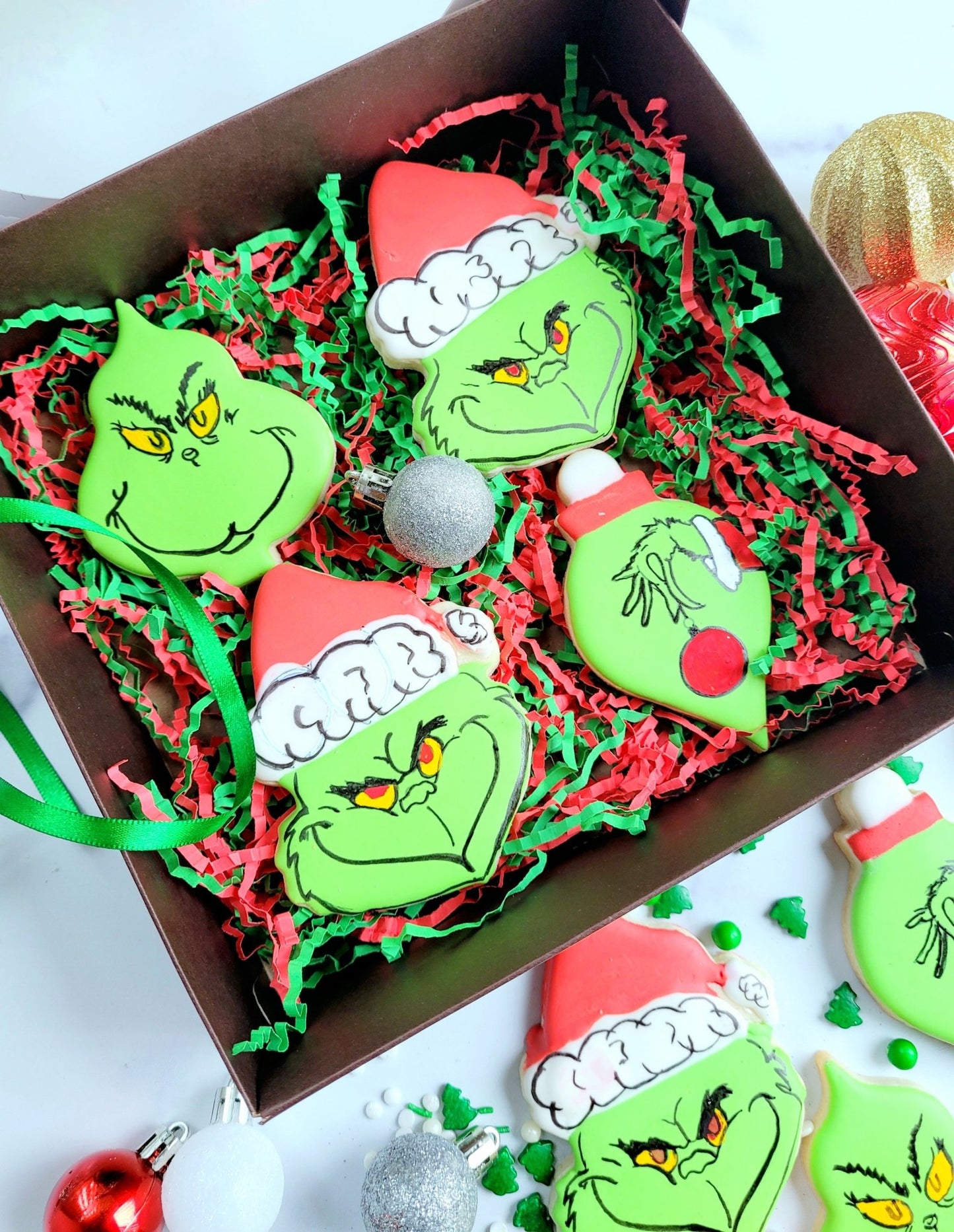 The Mean Ol' Grinch Cookies - Elegant Impressions Bakery