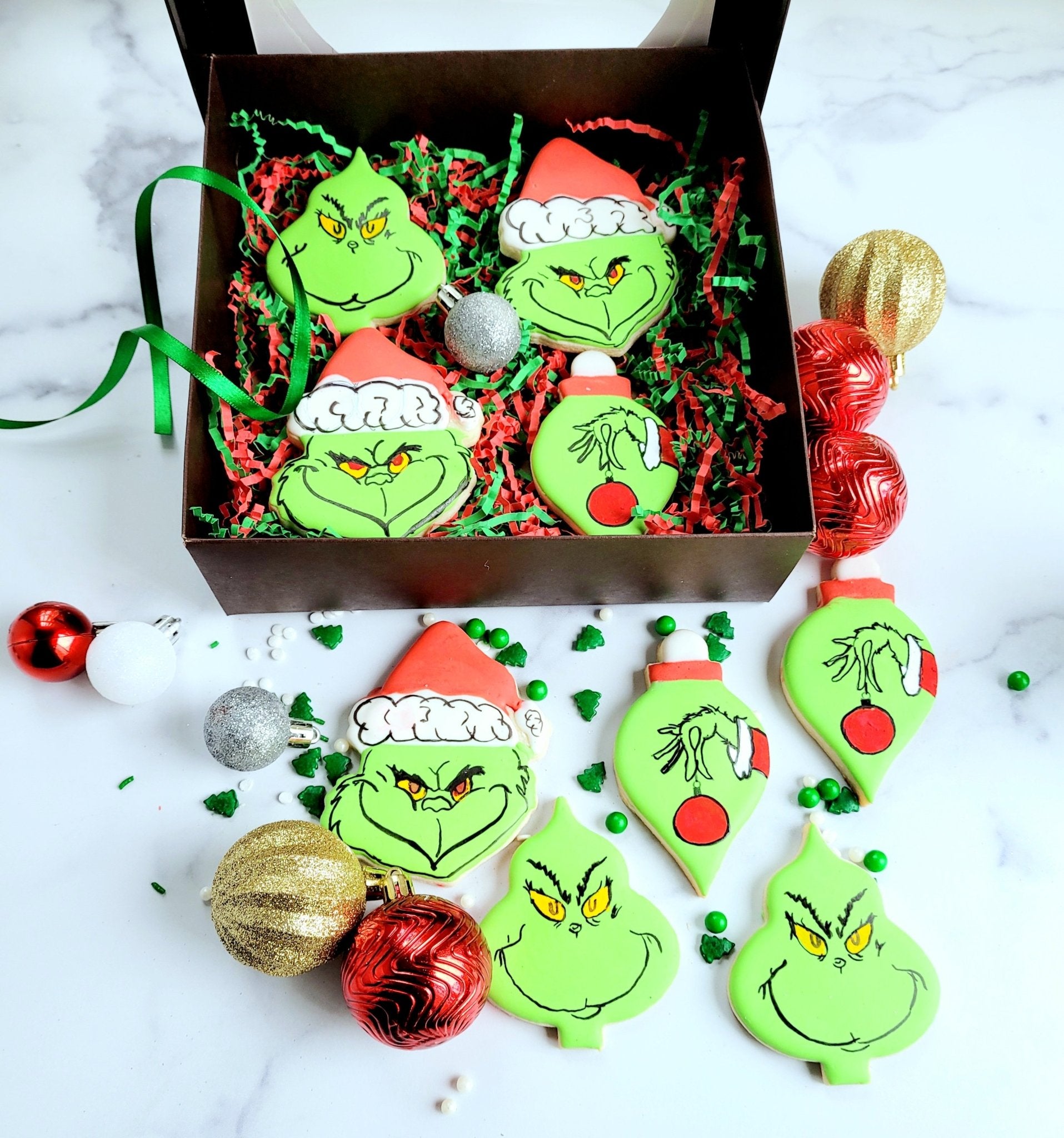 The Mean Ol' Grinch Cookies - Elegant Impressions Bakery